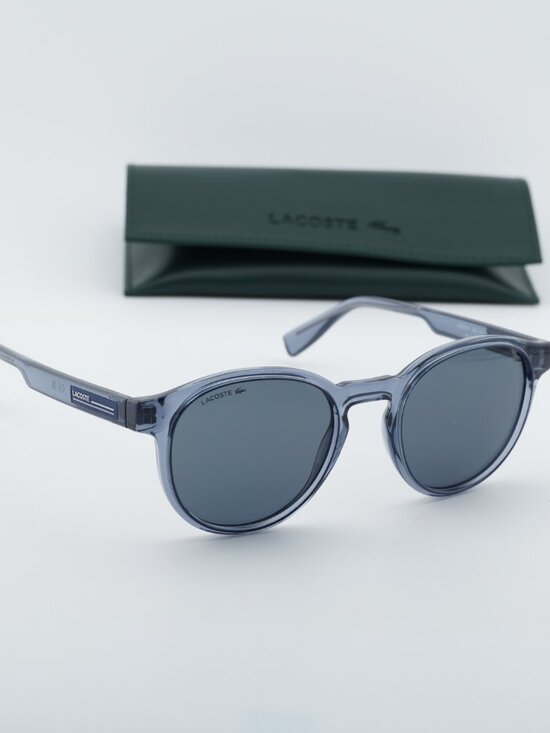 Lacoste L6055S N 038 Round Sunglasses - Transparent Grey / Grey main image 4